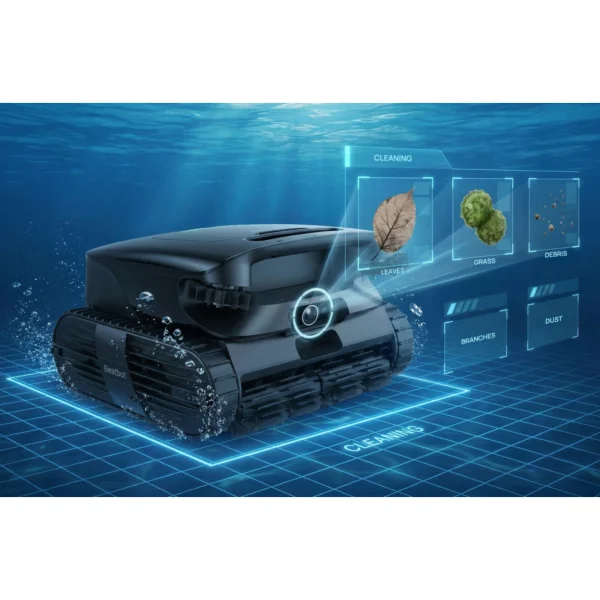 Beatbot AquaSense X erkennt Schmutz und Verunreinigungen im Pool