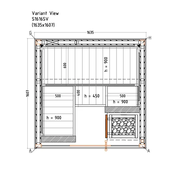 Sauna HARVIA Variant View small